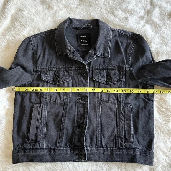 Cotton On Black Denim Jacket, US 6 - Picture 3 of 7